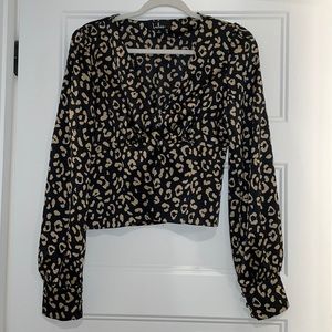 Lulus Leopard Print Blouse